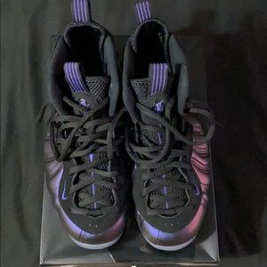 Air Foamposite Eggplant free Supreme/Stone Hat